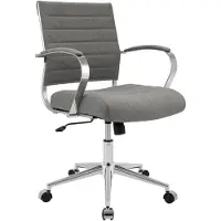 CLP Chaise de bureau Oakland - revêtement en tissu - Gris