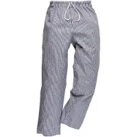 Portwest Vêtements de travail Bromley bleu/blanc Pantalon de cuisine M