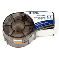 Brady M21-375-423 ruban polyester permanent 9,53 mm x 6,40 m (d'origine) - noir sur blanc