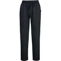 Portwest Pantalon de cuisine "C076" - Noir XXXL
