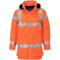 Portwest S774 Veste légère imperméable Multisafe - Veste de sécurité orange taille M