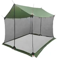 vidaXL Bâche de camping avec parois en filet, verte, 270 x 210 x 210 cm