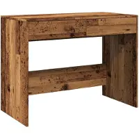 vidaXL Bureau aspect bois ancien 101x50x76,5 cm Bois composite