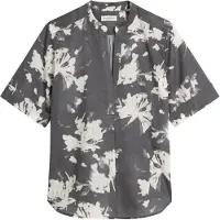 Marc O'Polo Chemisier gris foncé / blanc