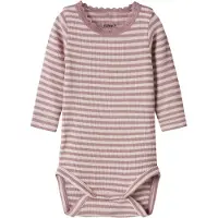 Name it Barboteuse / body 'NBFKARDIA' rose foncé / blanc naturel