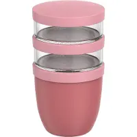 Mepal LUNCHPOT ELLIPSE 500+200+200 ML VIVID MAUVE 107658078700 RÓŻ, Lunch box, Rose