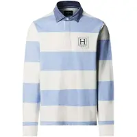 Hackett Hm5700018 Long Sleeve Polo Bleu S Homme