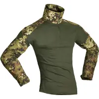 Invadergear T-shirt à Manches Longues Combat