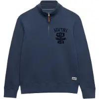 Superdry Tonal Half Zip Sweatshirt Bleu L Homme