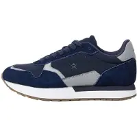 Hackett London Baskets basses 'Vector Device' bleu marine