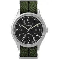 Timex Montre à affichage analogique 'MK1' olive / argent