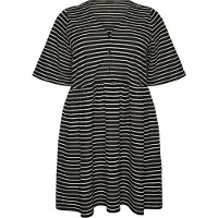 Zizzi Robe 'Mjula' noir / blanc