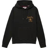 Superdry pour homme. M2014485A Sweat à capuche Tokyo Narrative Loose Hood noir (S), Casuel, Coton