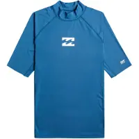 Billabong Waves All Day Short Sleeve Rash Guard Bleu XL Homme