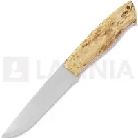 Brisa Couteau Trapper 115, Elmax flat, curly birch, firesteel