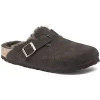 Birkenstock Mule 'Boston' brun foncé