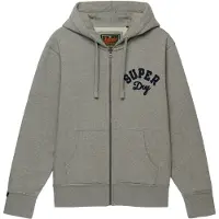 Superdry Veste de survêtement bleu marine / gris