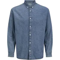 JJ REBEL Avan Long Sleeve Shirt Bleu S Homme