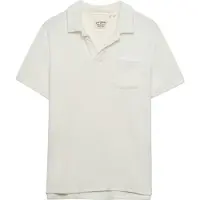 Superdry Towelling Short Sleeve Polo Blanc XL Homme
