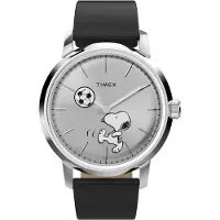 Timex Montre à affichage analogique 'x Peanuts Marlin' noir / argent