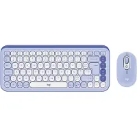 Logitech Ensemble clavier et souris sans fil Pop Icon Combo Bluetooth Lilas