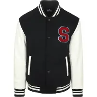 Steppin' Out Varsity Embroidery Veste Marine