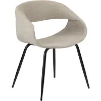 Pole to Pole lot de 2 chaises rembourrées Wal - beige