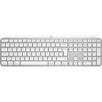 Logitech Master MX Keys S pour Mac Clavier bureautique RF sans fil + Bluetooth QWERTY US International Aluminium, blanc