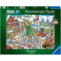 Ravensburger Puzzle de 1 000 pièces « Ray Nicholson : image de Noël regorgeant de détails » 12001801