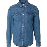 Levi's Chemise 'BARSTOW WESTERN' bleu denim