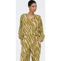JDY Chemisier 'JDYHolly' olive / blanc naturel
