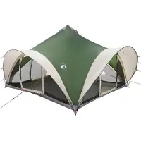 vidaXL Tente tipi avec toit, verte, 18 personnes, en polyester et acier
