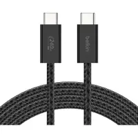 Belkin Câble De Recharge Usb-c Vers 240 W 2 M Tressé Pcr Usb 2.0 - Noir