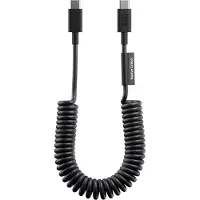 Native Union , câble spiralé USB-C vers USB-C 60 W, 1,2 m, série POP, recharge rapide, noir