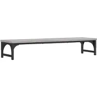 vidaXL Support d'écran Gris Sonoma 85x23x15,5 cm Bois composite