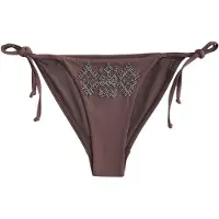 Next Bas de bikini chocolat / argent