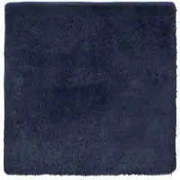 vidaXL Tapis shaggy à poils longs NAVARRA bleu marine 160x160 cm