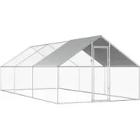 vidaXL Cage à poules d'extérieur 2,75x6x1,92 m Acier galvanisé