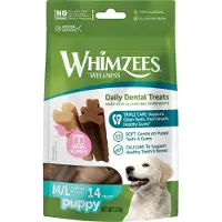 Whimzees Puppy - Friandises dentaires M/L pour chiots 14 pièces