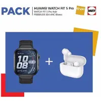 Huawei Pack Fnac Montre connectée Watch Fit 5 Pro Bluetooth Noir + FreeBuds SE 4 ANC