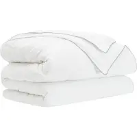 vidaXL Couette quatre saisons blanche 200 x 240 cm en fibre de bambou