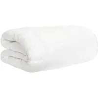vidaXL Couverture d'été blanche 140 x 220 cm en bambou