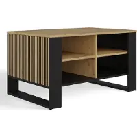 Top E Shop Table basse LAUREN 7 - chêne artisanal / noir