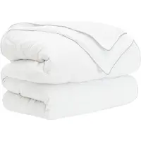 vidaXL Couette quatre saisons blanche 140 x 220 cm en fibre de bambou