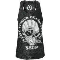 Five Finger Death Punch Top de - 1 2 F U - S - 4XL - pour Femme - anthracite - Taille 4XL
