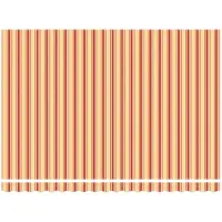 vidaXL Store à enroulement manuel, jaune et orange, 4,5 × 3 m