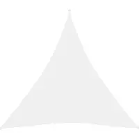 vidaXL Voile de parasol tissu oxford triangulaire 3,6x3,6x3,6 m blanc