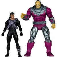 Mcfarlane Toys DC Multiverse Superman vs. Mongul - Lot de 2 (Return of Superman) : figurine articulée de 18 cm et méga-figurine de