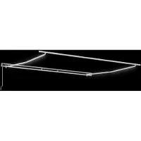 vidaXL Cadre d'auvent blanc 450 x 350 cm Aluminium