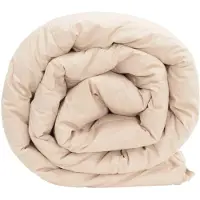 vidaXL Couverture d'été beige 200 x 220 cm 100 % kapok naturel